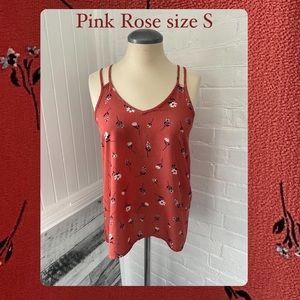 Pink rose tank